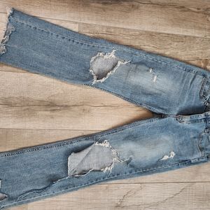 The Limited distressed classic denim jeans